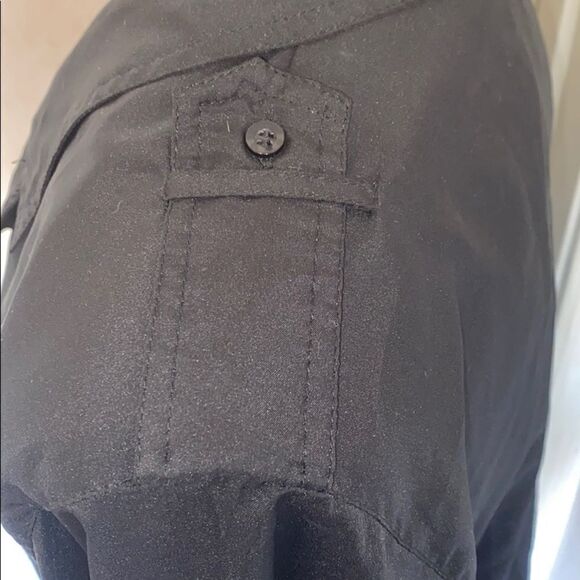 Vintage Diane Von Furstenberg Vintage Black Button Closure Shirt Minimalist - Picture 4 of 8